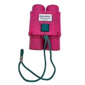 Vintage 1990s Fun Gear Kids Plastic Binoculars 4x25 Pink